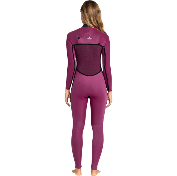 2025 Roxy Womens Rise 3/2mm Chest Zip Wetsuit ERJW103163 - Pomegranate